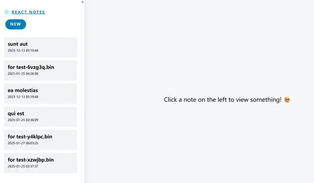 NextJS Notes 应用界面